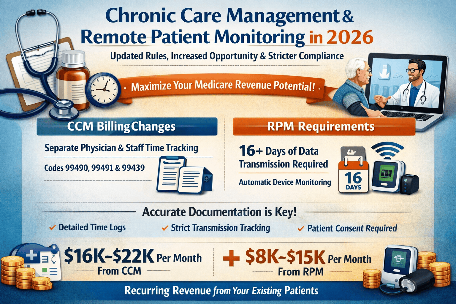 CCM & RPM in 2026 what Every Practice Must Know to Stay Compliant and Get Paid